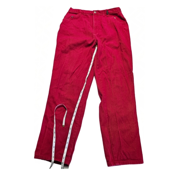 Rockies Authentic Jeanwear Vintage Bold Red Denim Womens Jeans - Picture 8 of 12